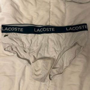 Lacoste cotton stretch, briefs size extra large good condition